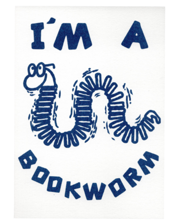 Bookworm Postcard