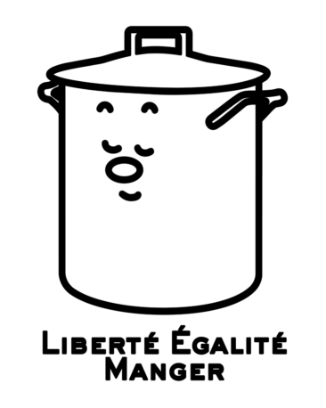 LIBERTÉ ÉGALITÉ MANGER POSTER