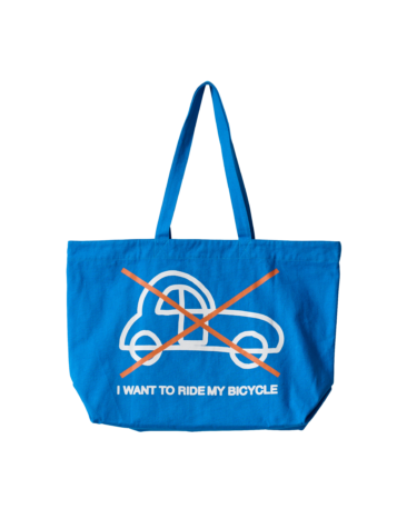 "I Want To Ride My Bicycle" Oversized Bag